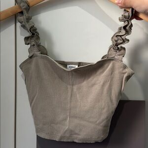 Basil colored crop top